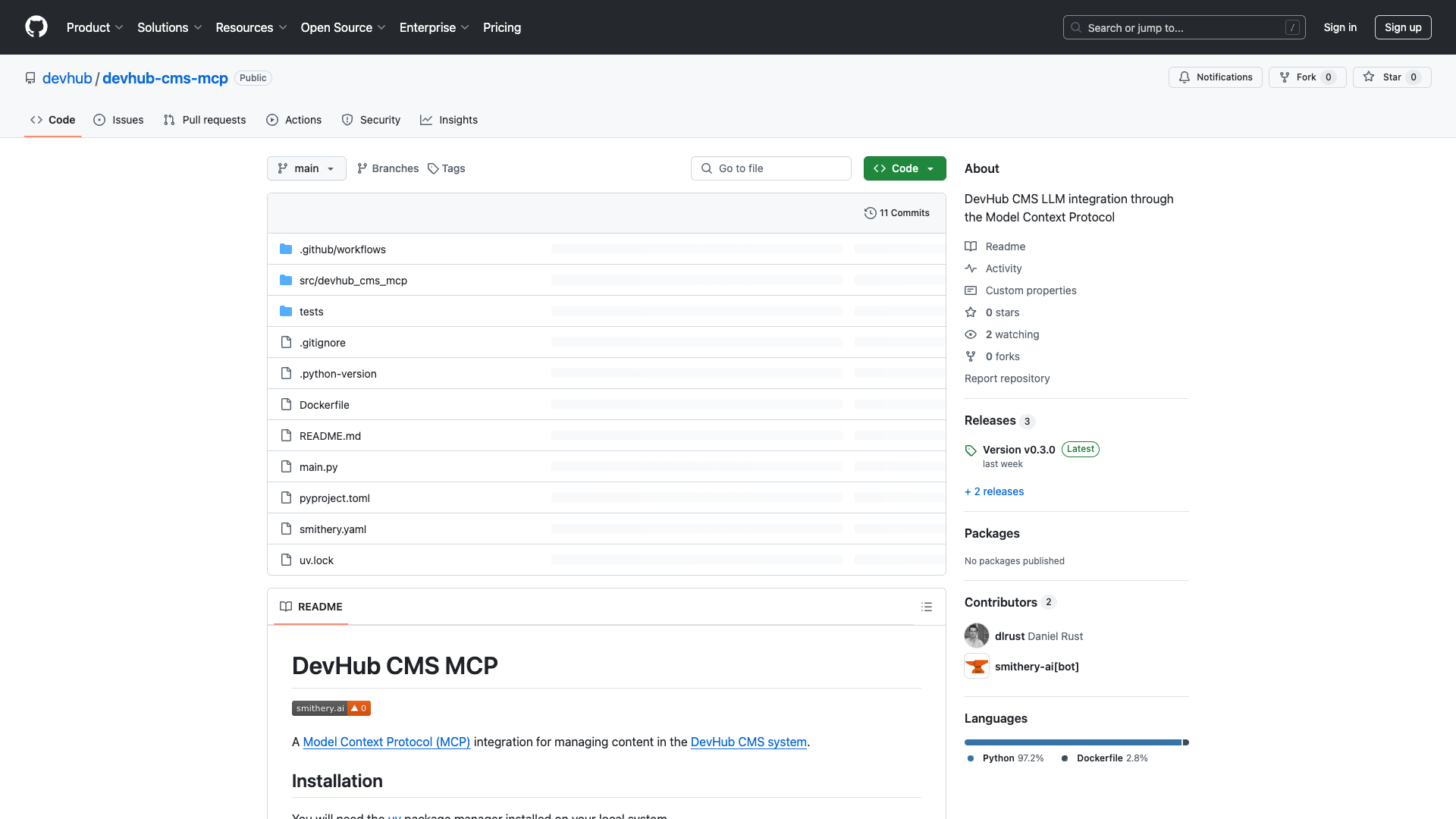 DevHub CMS MCP Server Review
