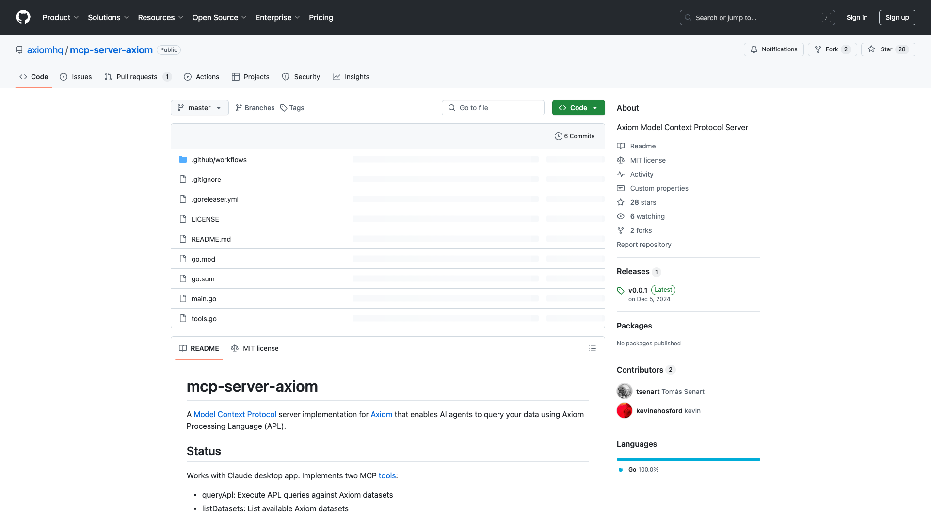 Axiom Model Context Protocol Server Review