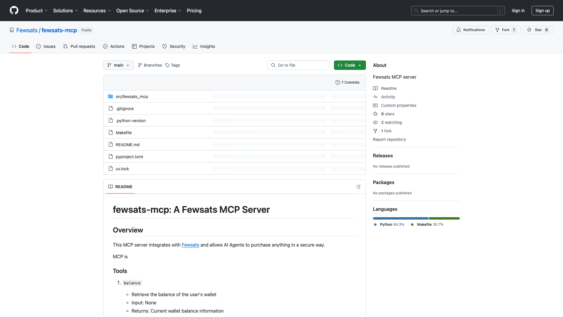 Fewsats MCP Server Review