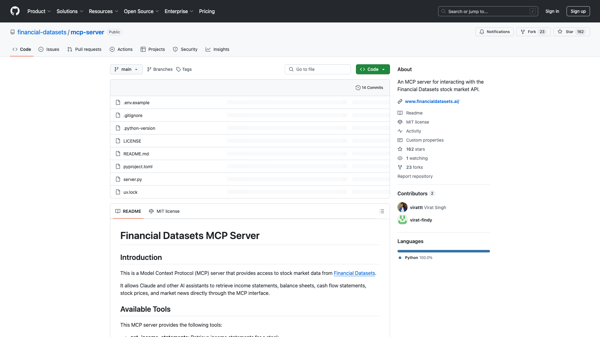 financial-datasets/mcp-server