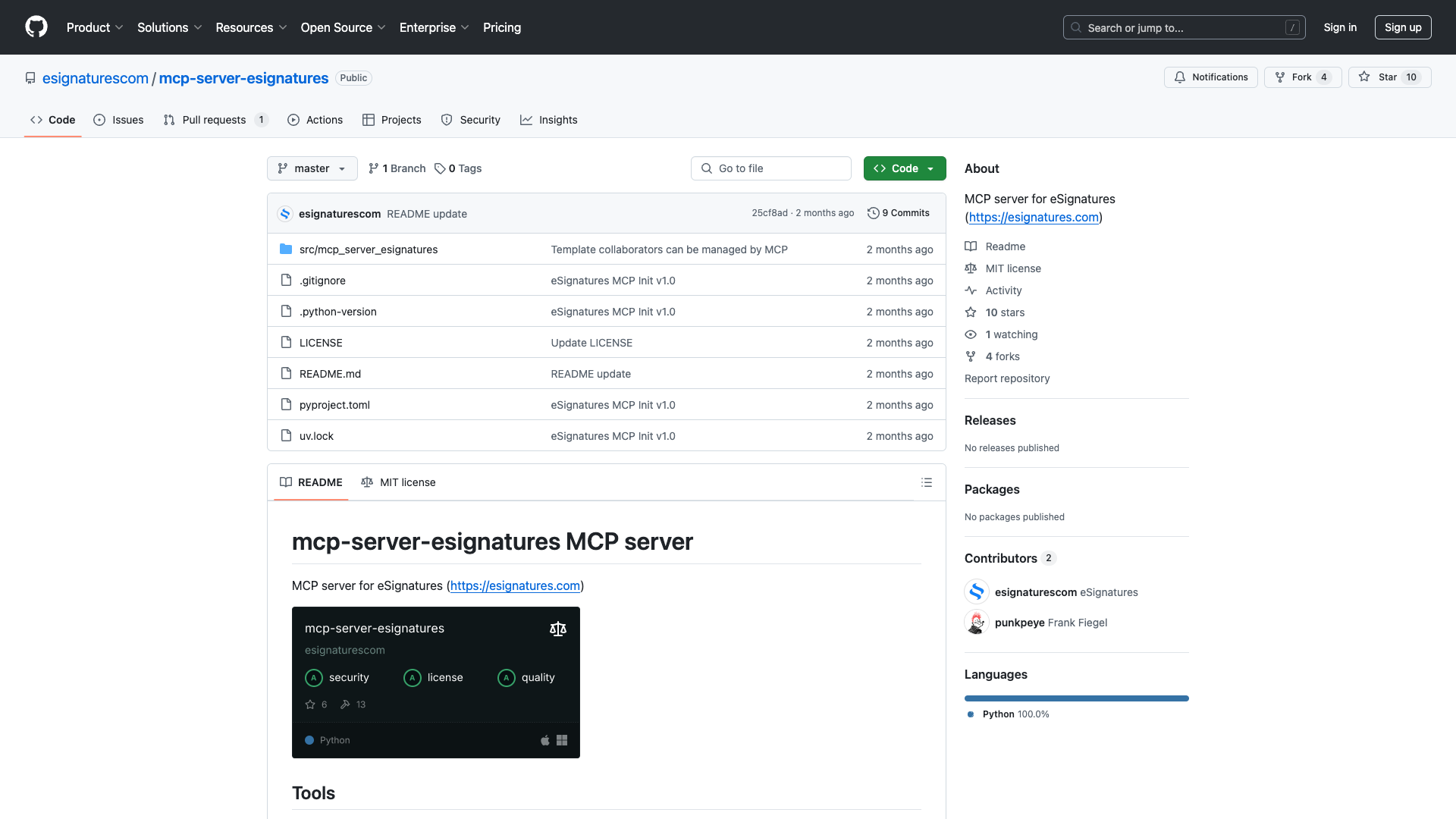 mcp-server-esignatures