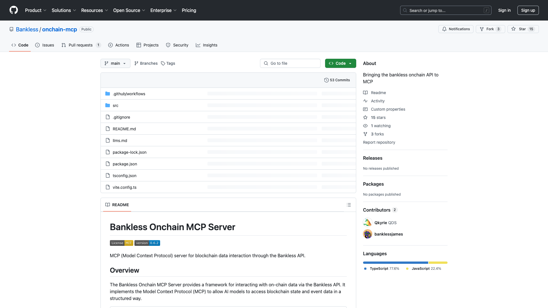 Bankless Onchain MCP Server