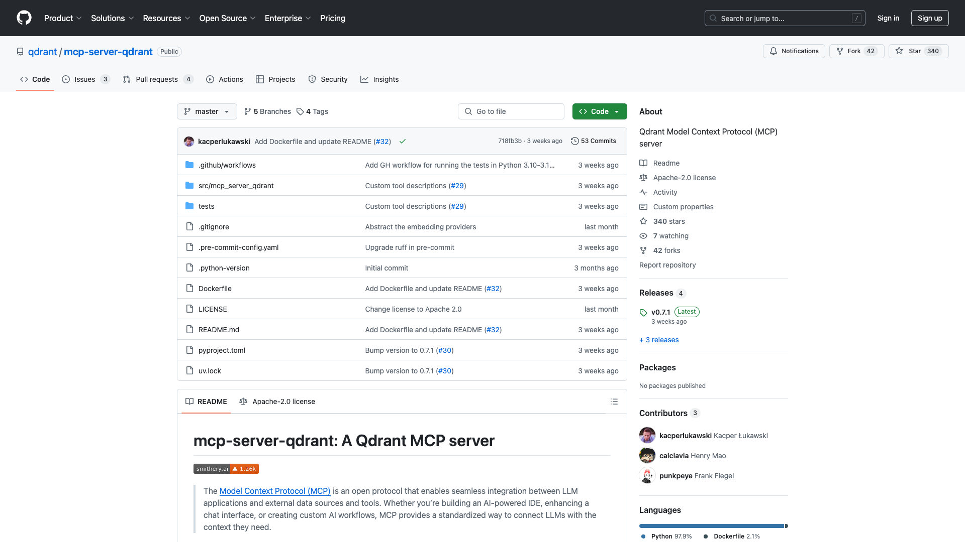 Qdrant Model Context Protocol (MCP) Server Review